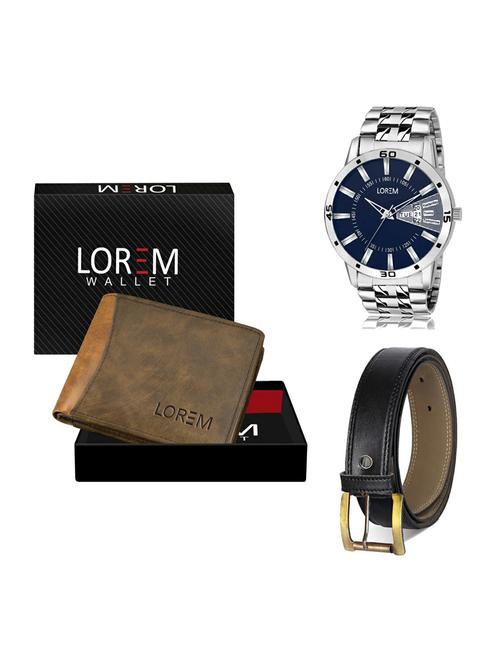 belt, wallet & watch gift combo - 19373217 - Very Small Image - 1