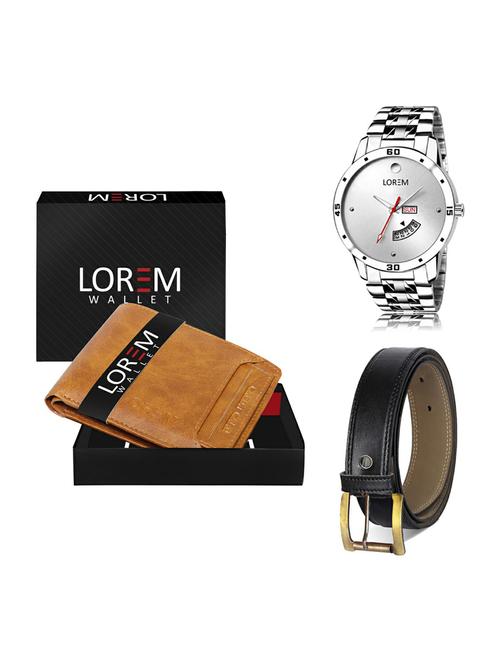 belt, wallet & watch gift combo - 19373242 - Very Small Image - 1