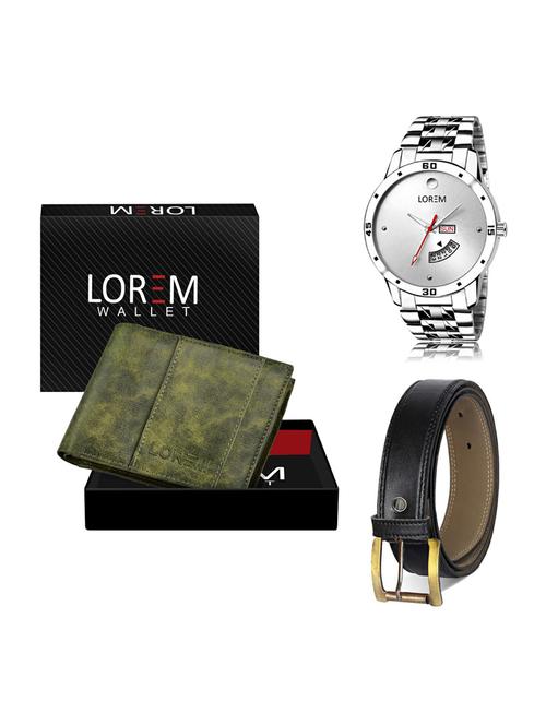 belt, wallet & watch gift combo - 19373254 - Very Small Image - 1