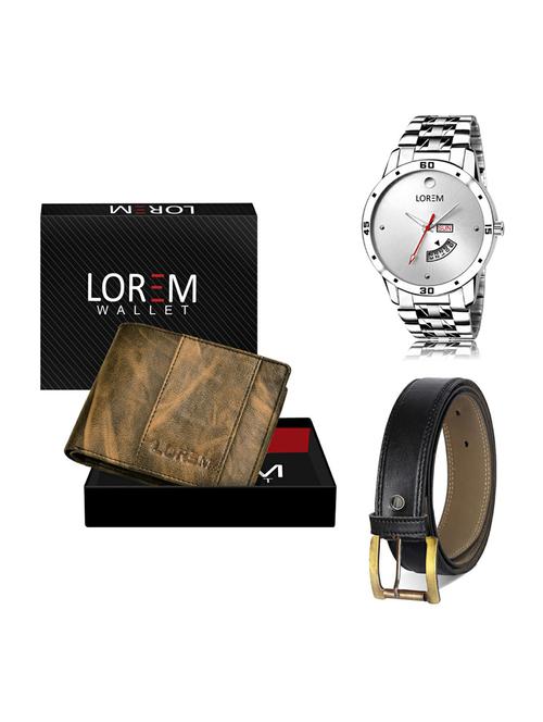belt, wallet & watch gift combo - 19373256 - Very Small Image - 1