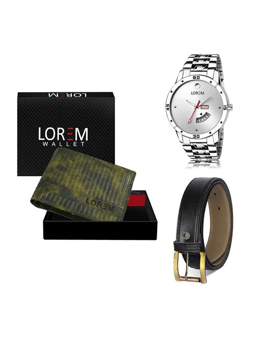 belt, wallet & watch gift combo - 19373266 - Very Small Image - 1