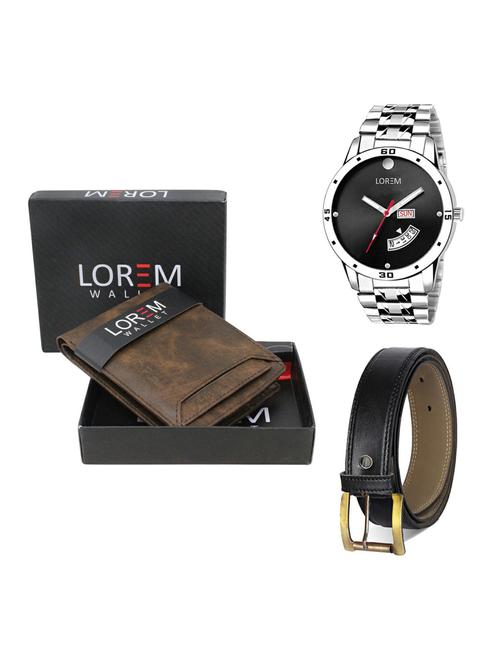 belt, wallet & watch gift combo - 19373286 - Very Small Image - 1