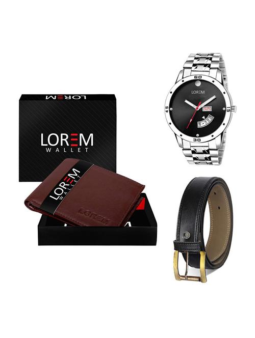 belt, wallet & watch gift combo - 19373295 - Very Small Image - 1