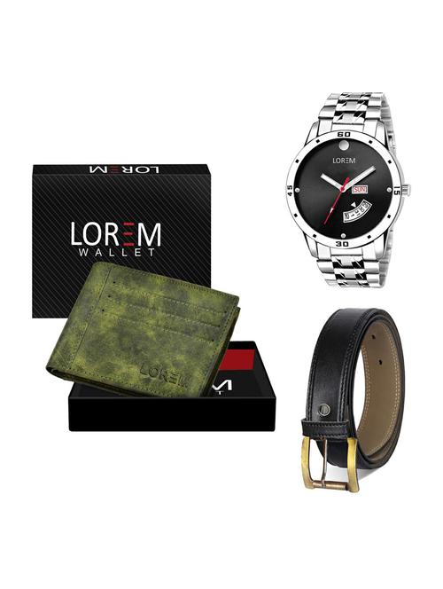belt, wallet & watch gift combo - 19373298 - Very Small Image - 1