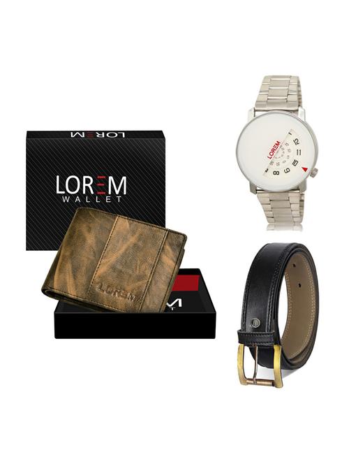 belt, wallet & watch gift combo - 19373391 - Very Small Image - 1