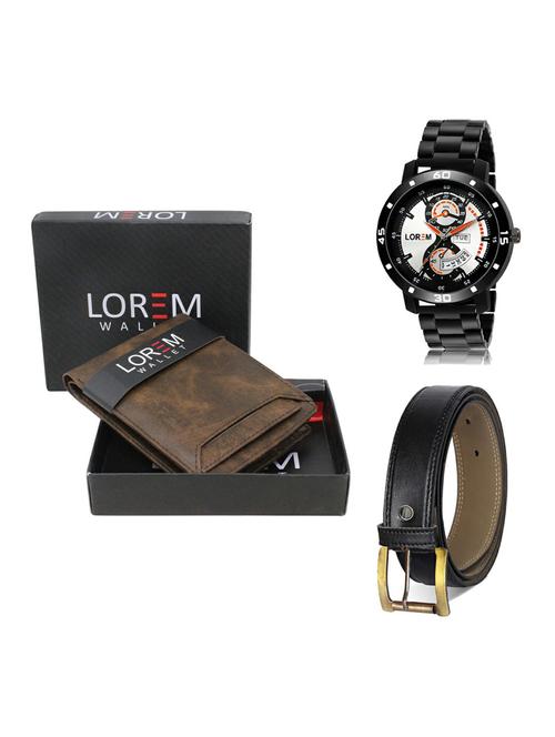 belt, wallet & watch gift combo - 19373421 - Very Small Image - 1