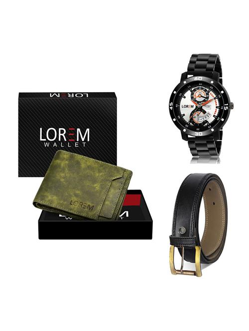 belt, wallet & watch gift combo - 19373432 - Very Small Image - 1