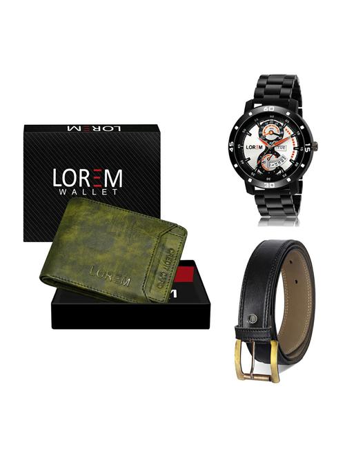 belt, wallet & watch gift combo - 19373443 - Very Small Image - 1