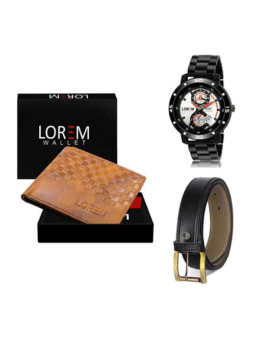 belt, wallet & watch gift combo - 19373453 - Very Small Image - 1