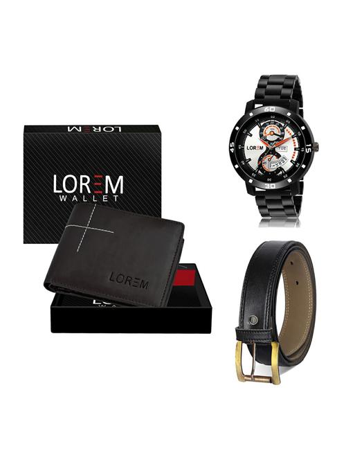 belt, wallet & watch gift combo - 19373457 - Very Small Image - 1