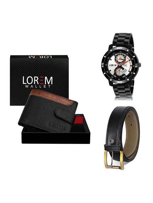 belt, wallet & watch gift combo - 19373461 - Very Small Image - 1