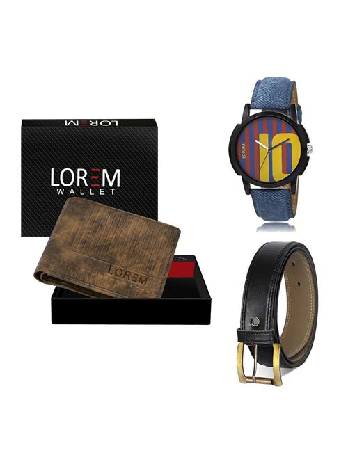 belt, wallet & watch gift combo - 19373489 - Very Small Image - 1