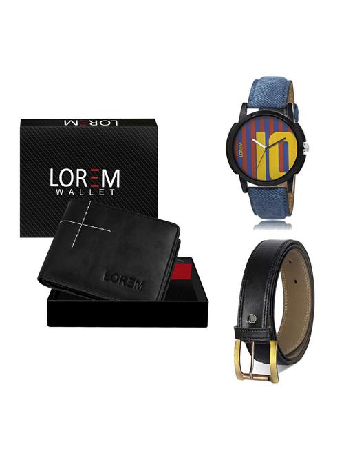 belt, wallet & watch gift combo - 19373501 - Very Small Image - 1