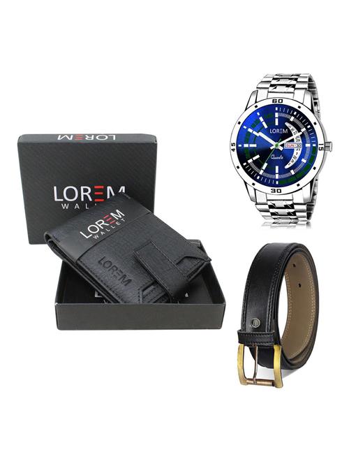 belt, wallet & watch gift combo - 19373514 - Very Small Image - 1