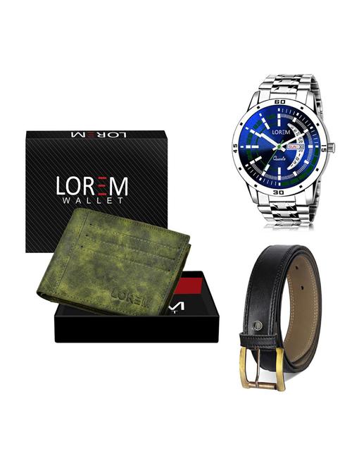 belt, wallet & watch gift combo - 19373523 - Very Small Image - 1