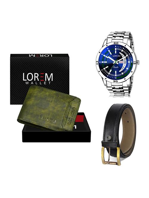 belt, wallet & watch gift combo - 19373533 - Very Small Image - 1