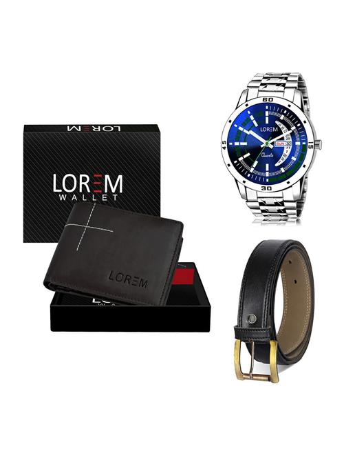 belt, wallet & watch gift combo - 19373547 - Very Small Image - 1