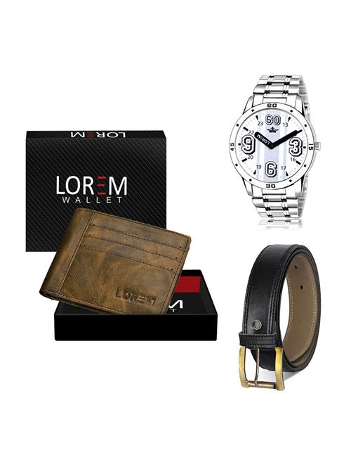 belt, wallet & watch gift combo - 19373570 - Very Small Image - 1