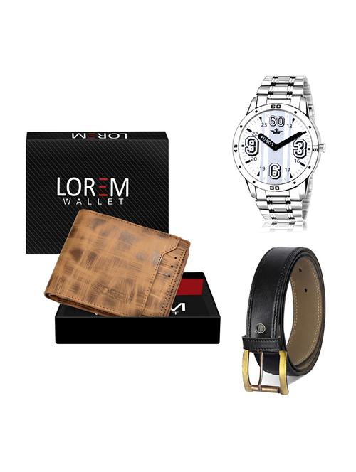 belt, wallet & watch gift combo - 19373572 - Very Small Image - 1