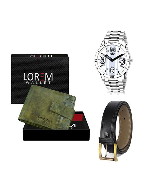 belt, wallet & watch gift combo - 19373573 - Very Small Image - 1