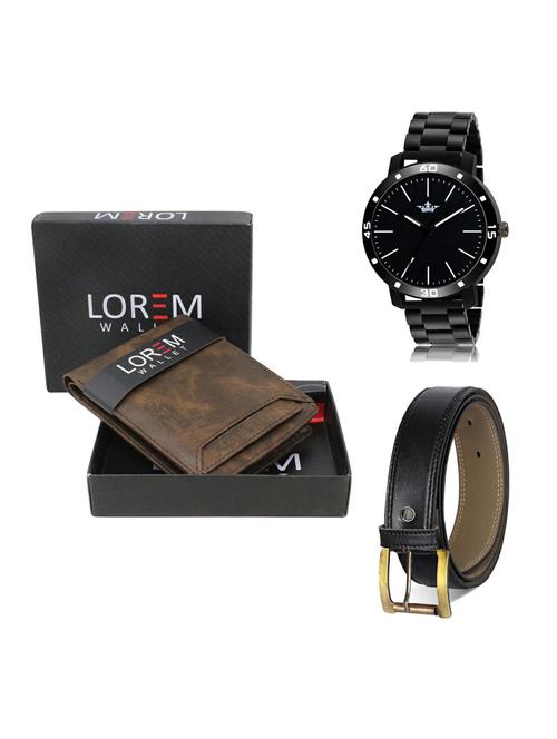 belt, wallet & watch gift combo - 19373601 - Very Small Image - 1