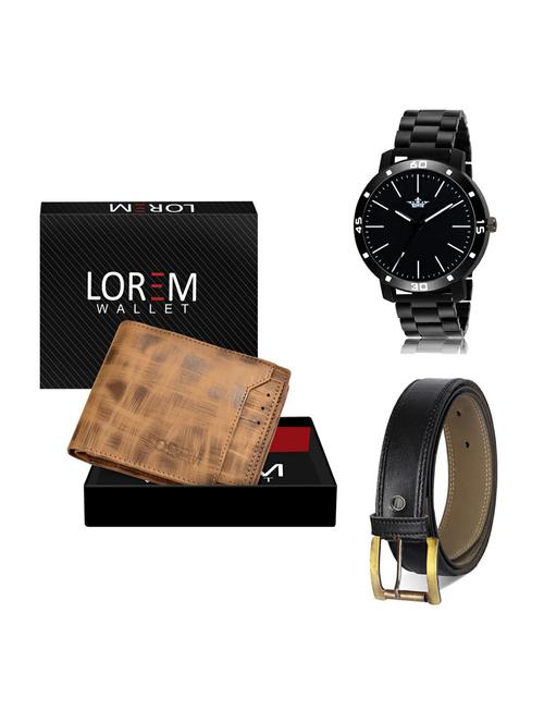 belt, wallet & watch gift combo - 19373617 - Very Small Image - 1
