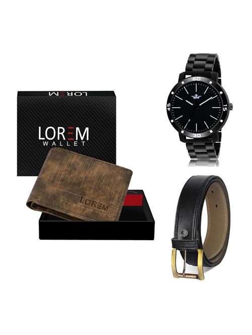 belt, wallet & watch gift combo - 19373624 - Very Small Image - 1