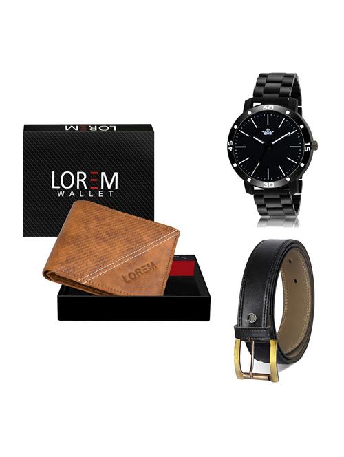 belt, wallet & watch gift combo - 19373629 - Very Small Image - 1