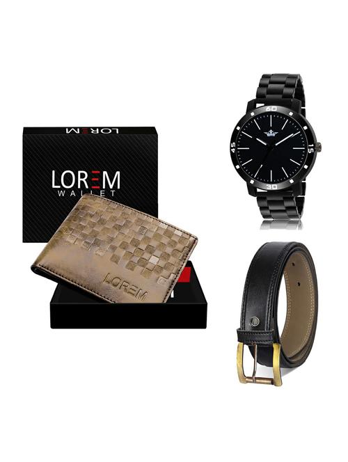 belt, wallet & watch gift combo - 19373632 - Very Small Image - 1