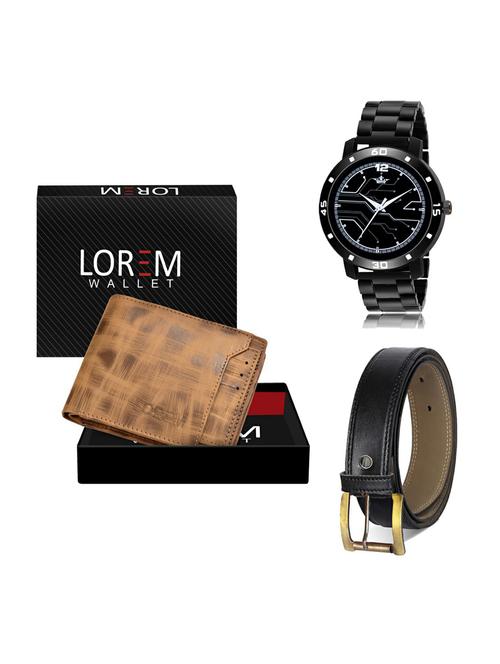 belt, wallet & watch gift combo - 19373662 - Very Small Image - 1