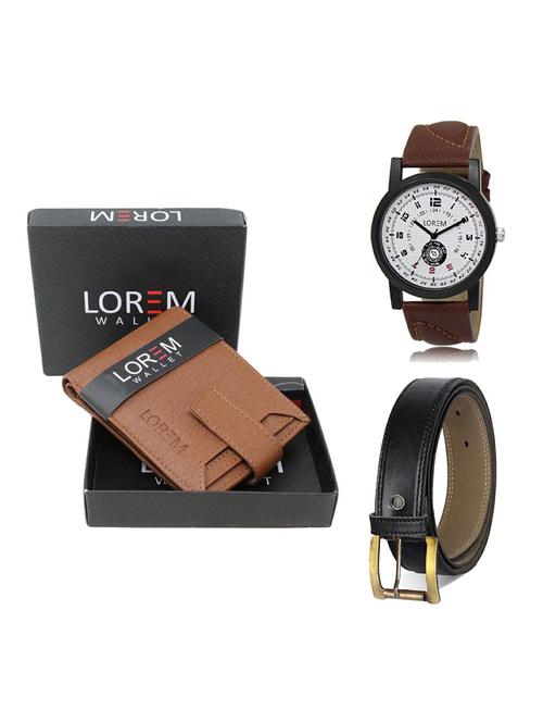 belt, wallet & watch gift combo - 19373696 - Very Small Image - 1