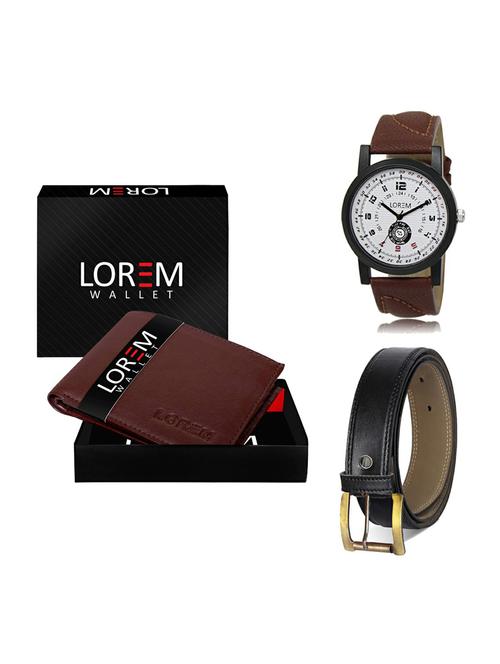 belt, wallet & watch gift combo - 19373700 - Very Small Image - 1