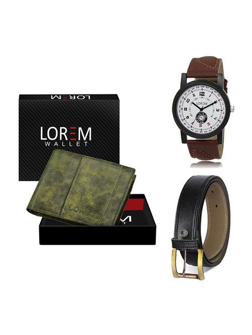 belt, wallet & watch gift combo - 19373704 - Very Small Image - 1