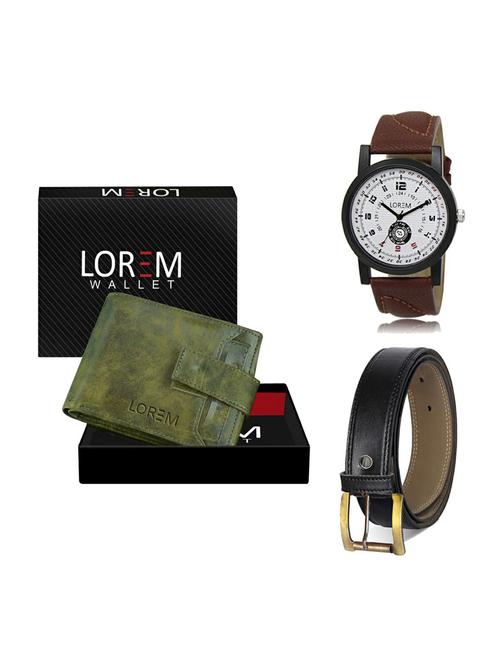 belt, wallet & watch gift combo - 19373708 - Very Small Image - 1