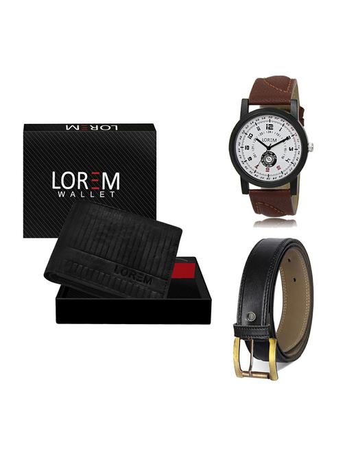belt, wallet & watch gift combo - 19373717 - Very Small Image - 1