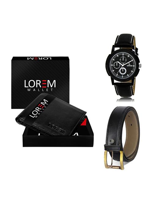 belt, wallet & watch gift combo - 19373746 - Very Small Image - 1
