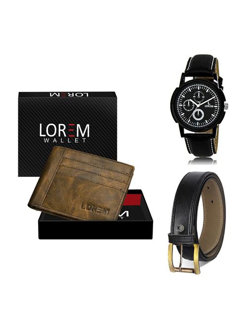 belt, wallet & watch gift combo - 19373750 - Very Small Image - 1
