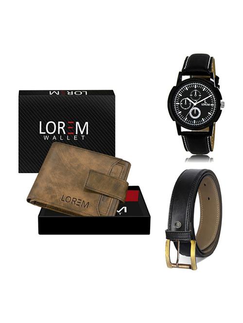 belt, wallet & watch gift combo - 19373754 - Very Small Image - 1