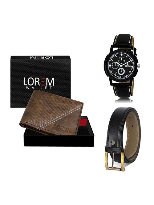 belt, wallet & watch gift combo - 19373763 - Very Small Image - 1