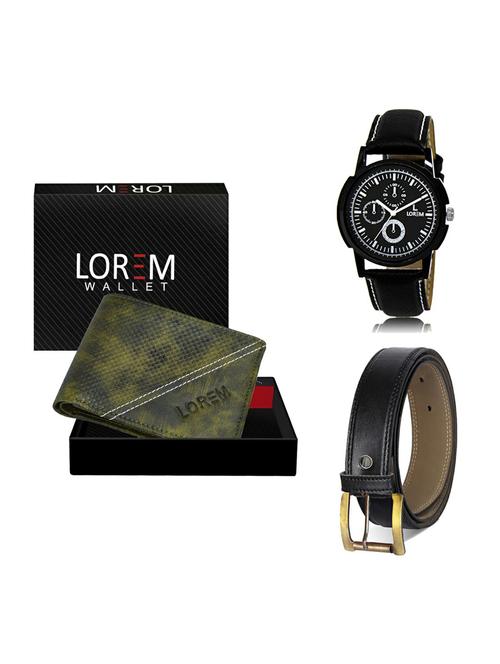 belt, wallet & watch gift combo - 19373765 - Very Small Image - 1