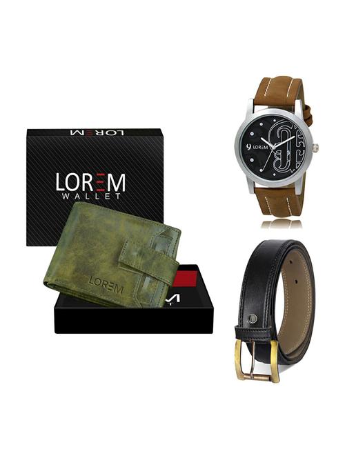 belt, wallet & watch gift combo - 19373798 - Very Small Image - 1