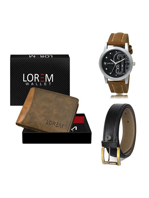 belt, wallet & watch gift combo - 19373802 - Very Small Image - 1