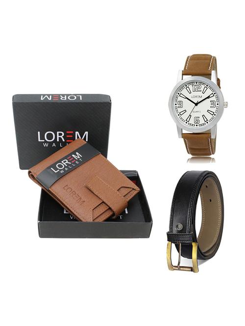 belt, wallet & watch gift combo - 19373831 - Very Small Image - 1