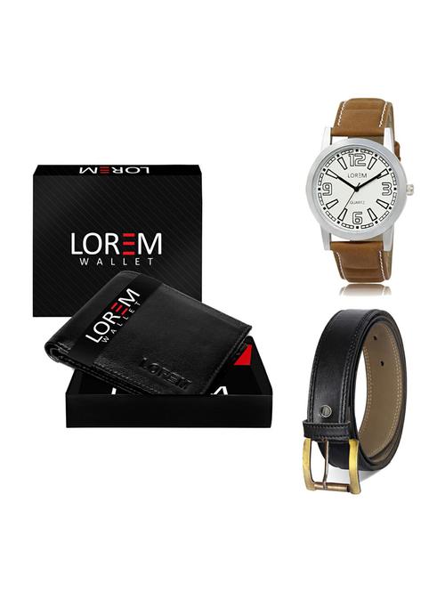 belt, wallet & watch gift combo - 19373836 - Very Small Image - 1