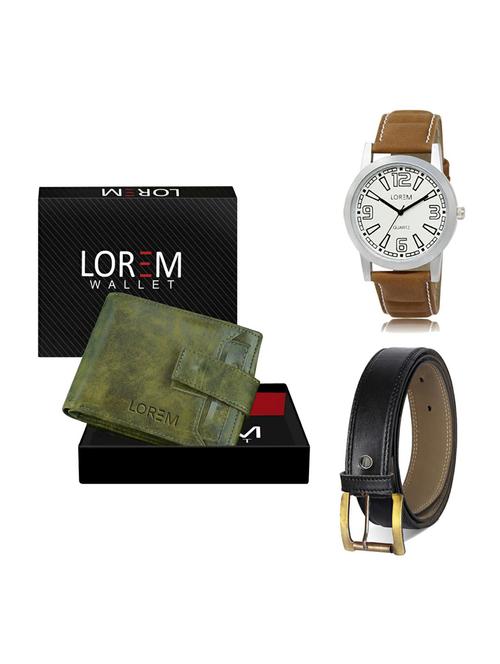belt, wallet & watch gift combo - 19373843 - Very Small Image - 1