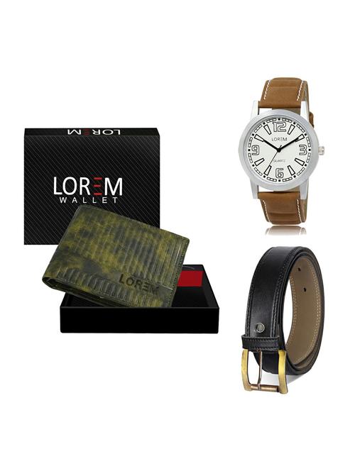 belt, wallet & watch gift combo - 19373851 - Very Small Image - 1