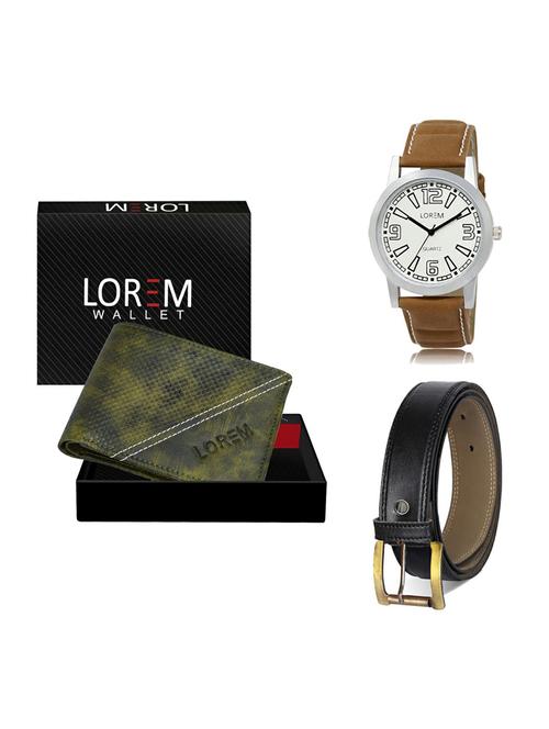 belt, wallet & watch gift combo - 19373855 - Very Small Image - 1