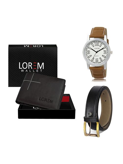 belt, wallet & watch gift combo - 19373862 - Very Small Image - 1