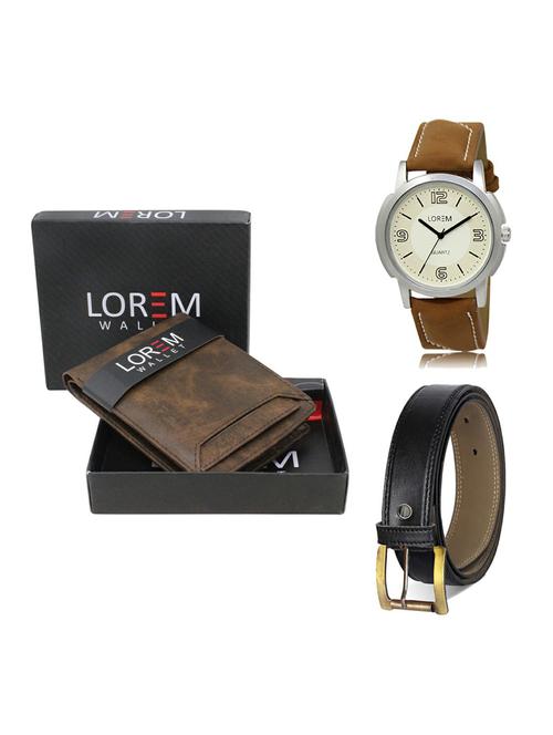 belt, wallet & watch gift combo - 19373871 - Very Small Image - 1