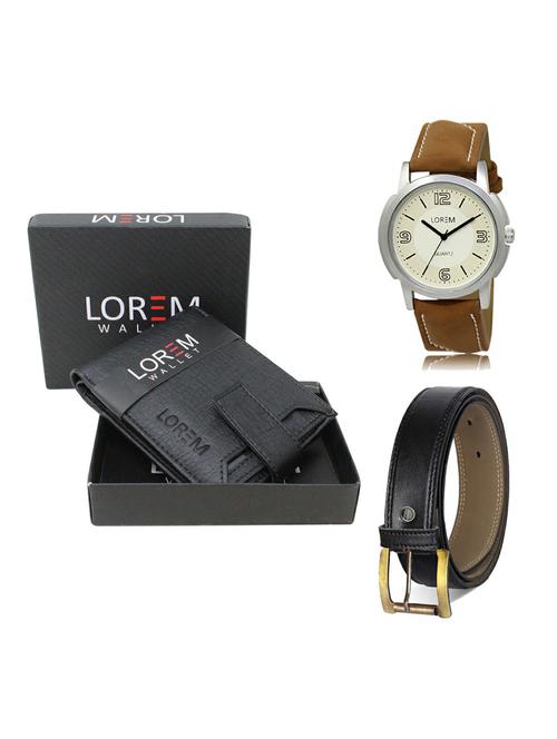 belt, wallet & watch gift combo - 19373874 - Very Small Image - 1